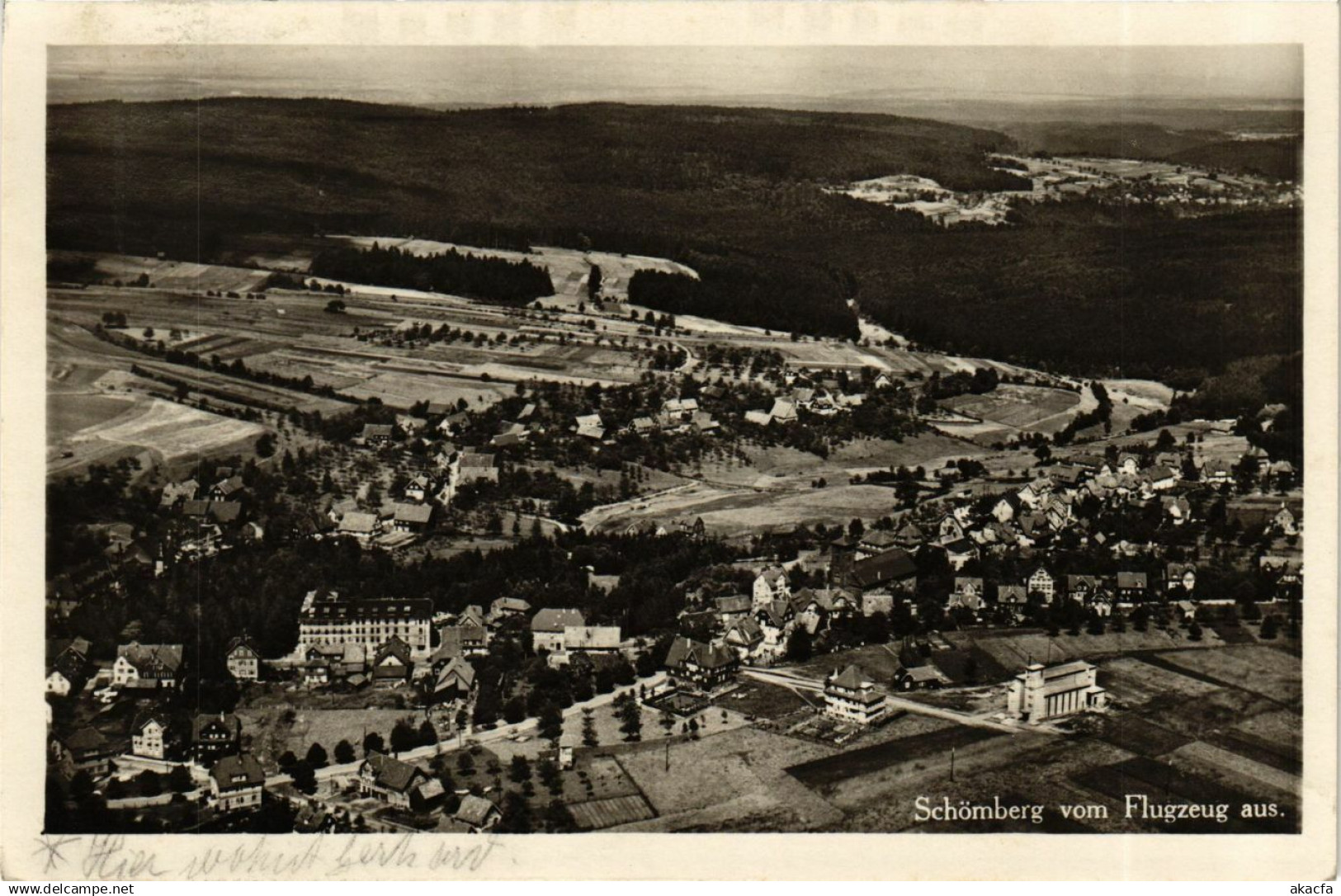 CPA Schomberg - Schomberg vom Flugzeug aus GERMANY (910390)