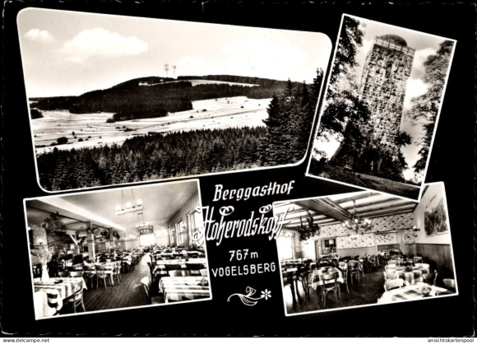 CPA Schotten im Vogelsbergkreis Hessen, Berggasthof Hoherodskopf, Vogelsberg