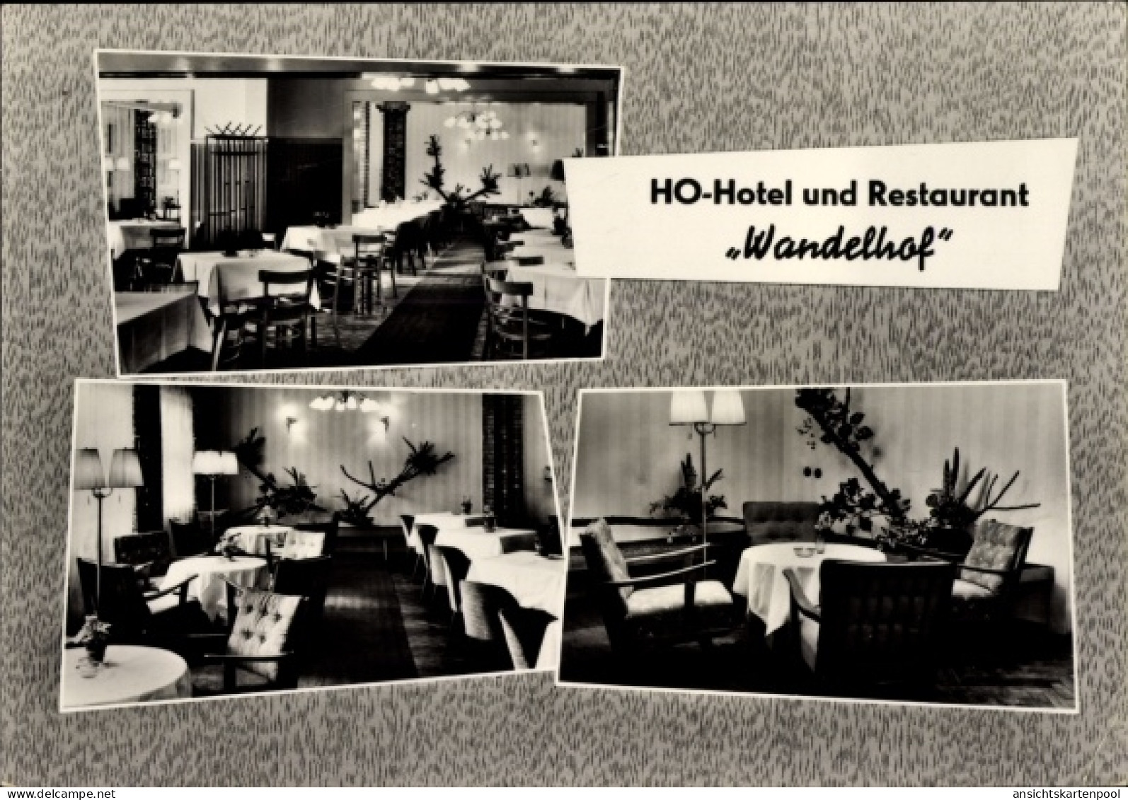 CPA Schwarzheide in der Niederlausitz, HO Hotel und Restaurant Wandelhof, Innenansicht
