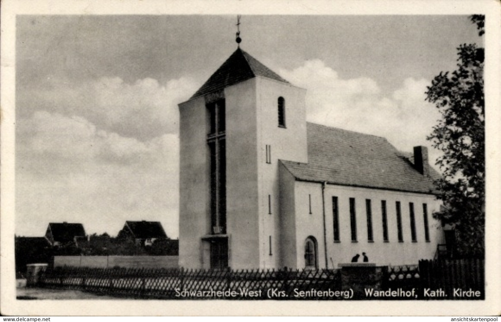 CPA Schwarzheide in der Niederlausitz, Wandelhof, Katholische Kirche
