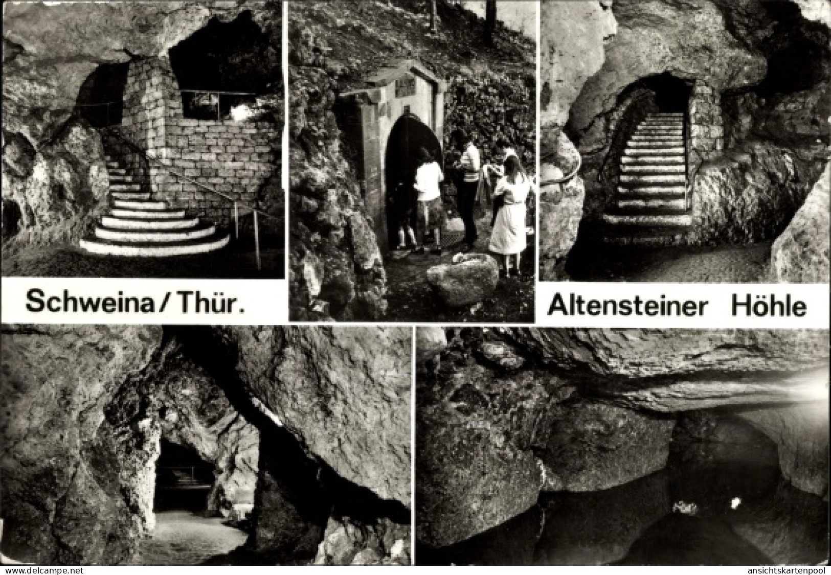CPA Schweina Bad Liebenstein im Thüringer Wald, Altensteiner Höhle, Innenansichten
