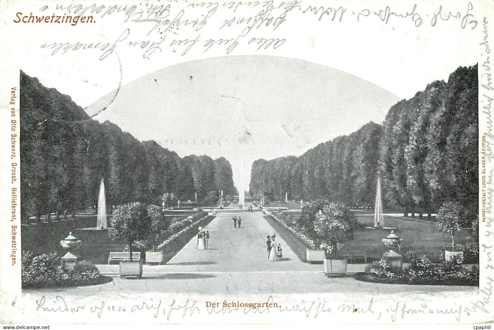 CPA Schwetzingen Der Schlossgarten