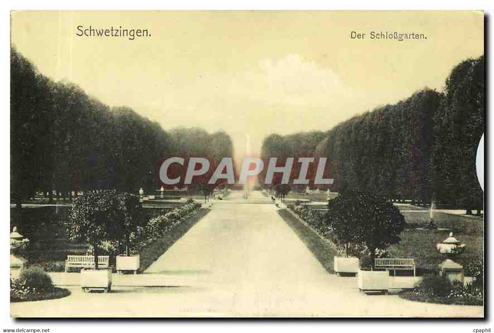 CPA Schwetzingen Der Schlossgarten