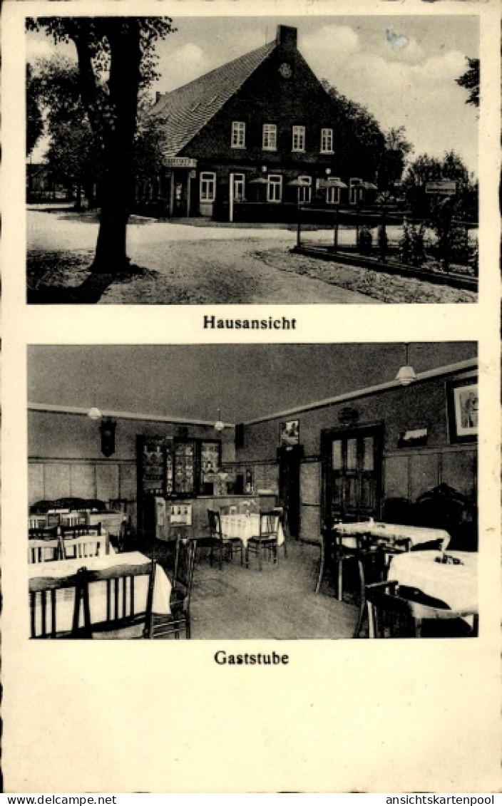 CPA Seckenhausen Stuhr in Niedersachsen, Dietrich Meyer Kreuzmeyer, Hausansicht, Gaststube