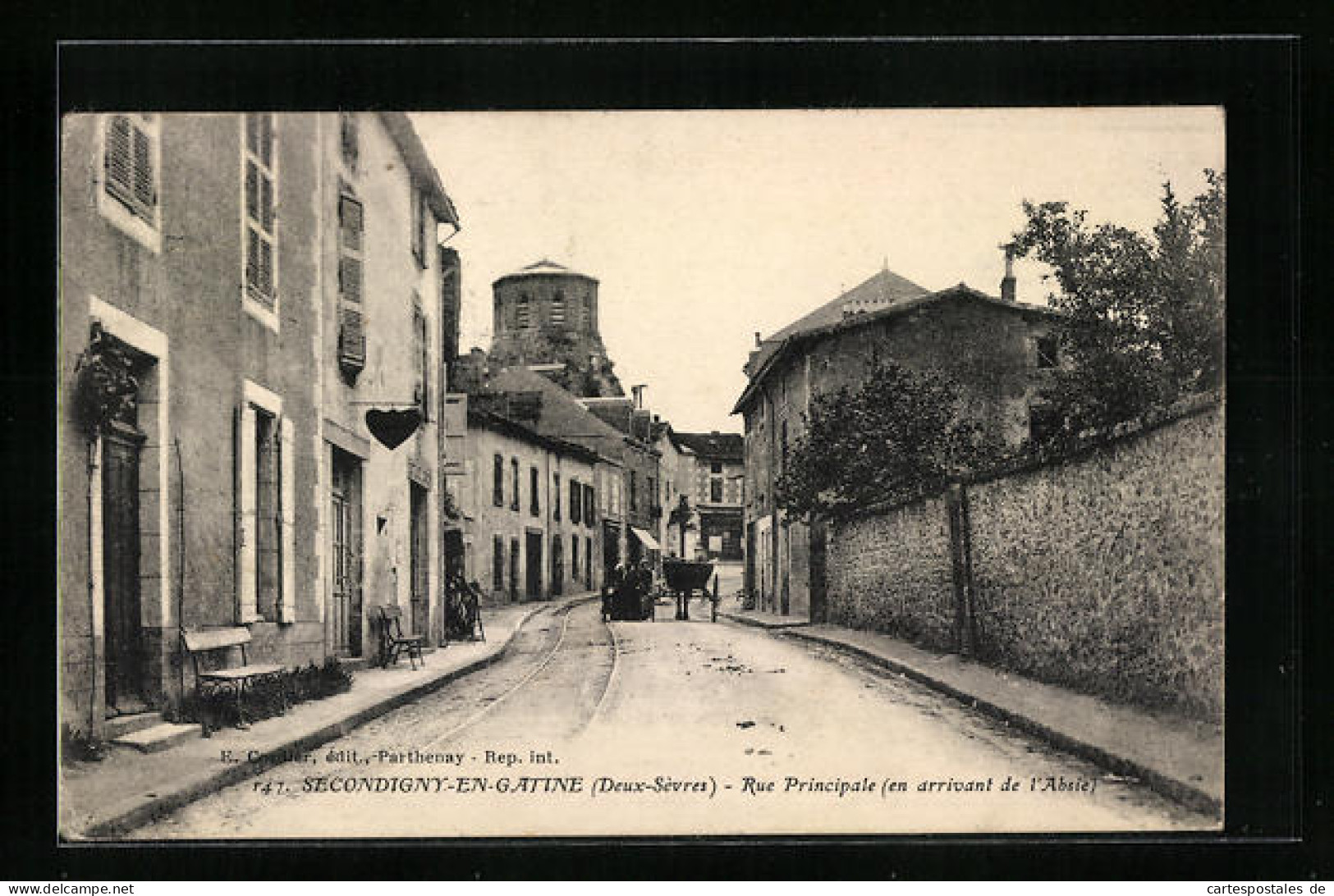 CPA Secondigny-en-Gatine, Rue Principale