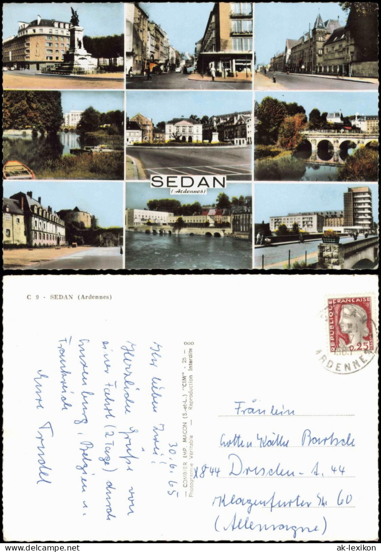 CPA Sedan Sedan Mehrbild Stadtansichten Fotokarte 1965