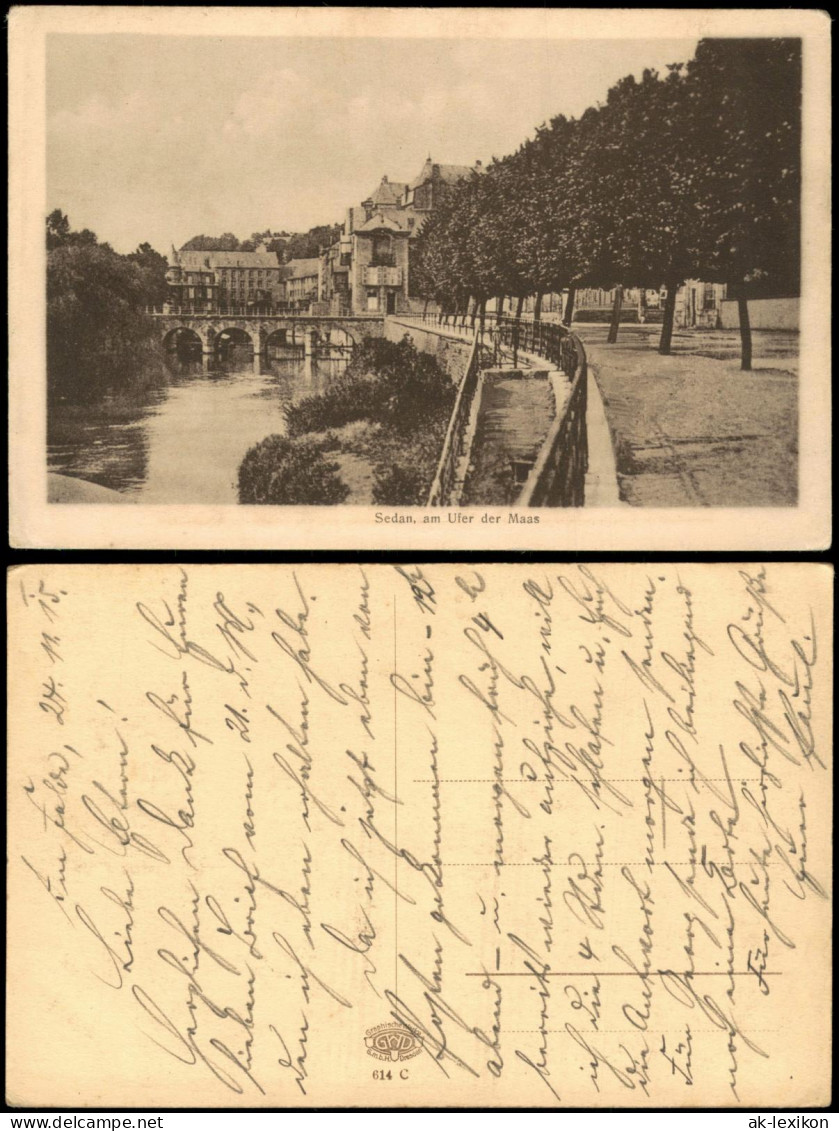 CPA Sedan Sedan Ufer der Maas in Sedan 1915