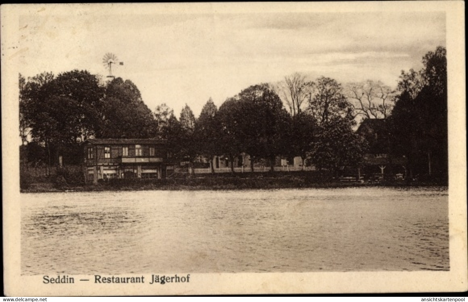 CPA Seddin Seddiner See Brandenburg, Restaurant Jägerhof