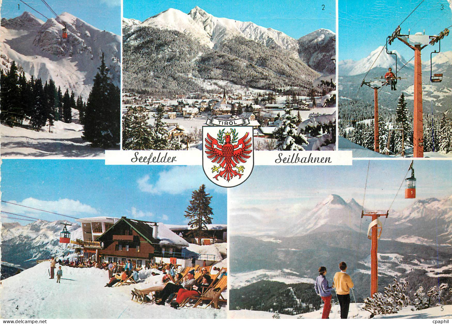 CPA Seefeld Seilbahnen Wintersportplatx Seefeld 1200m Tirol
