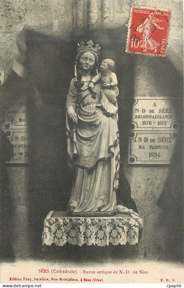 CPA Sees (Cathedrale) Statue Antique de N D de Sees