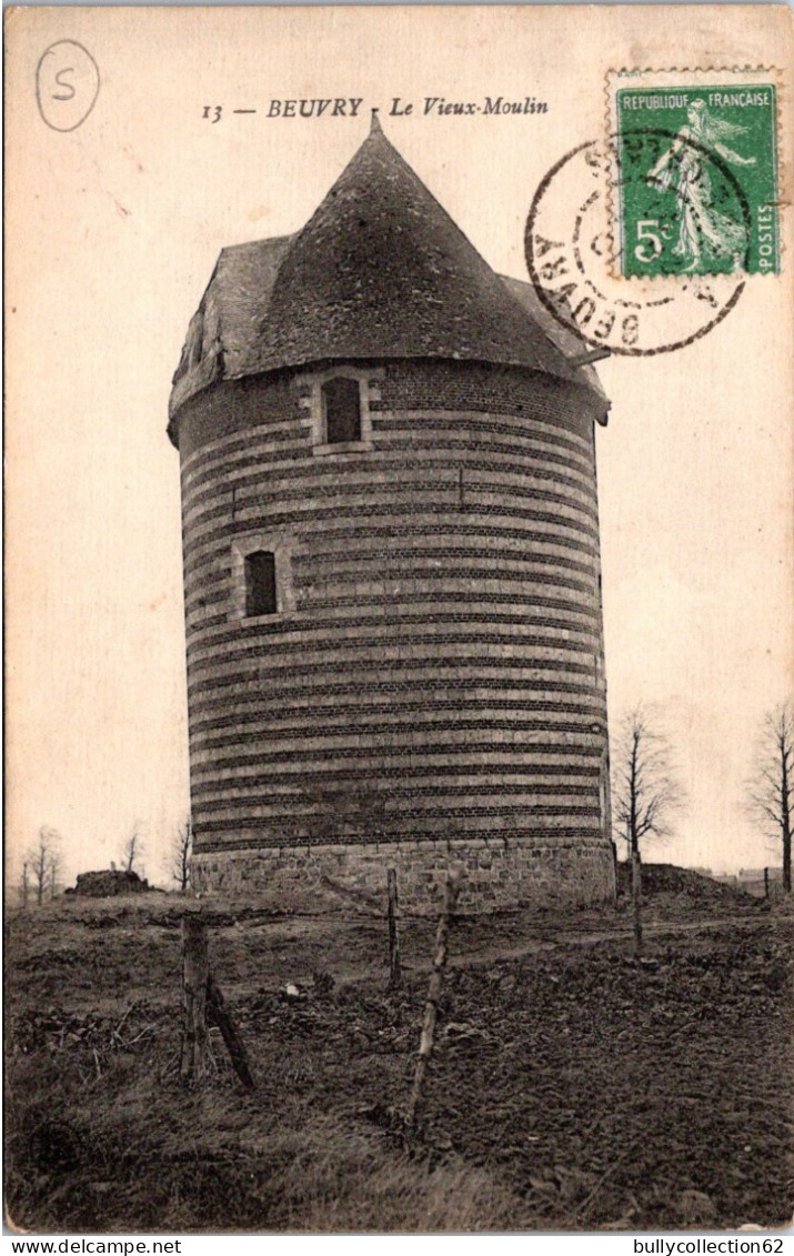 CPA  - SELECTION -   BEUVRY  -  Le Vieux Moulin
