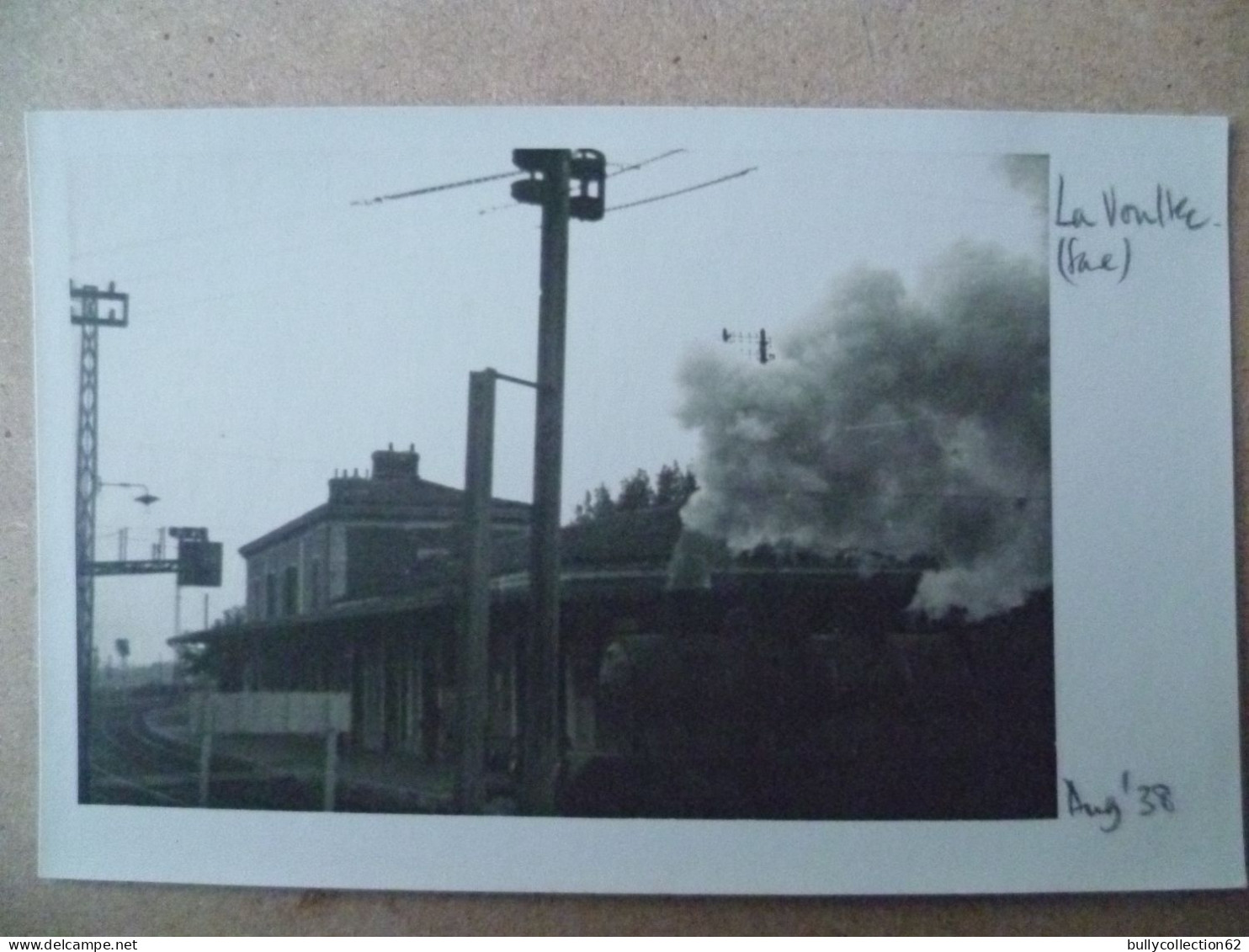 CPA - SELECTION -   LA VOULTE SUR RHONE  -  CARTE PHOTO - Intérieur de la gare