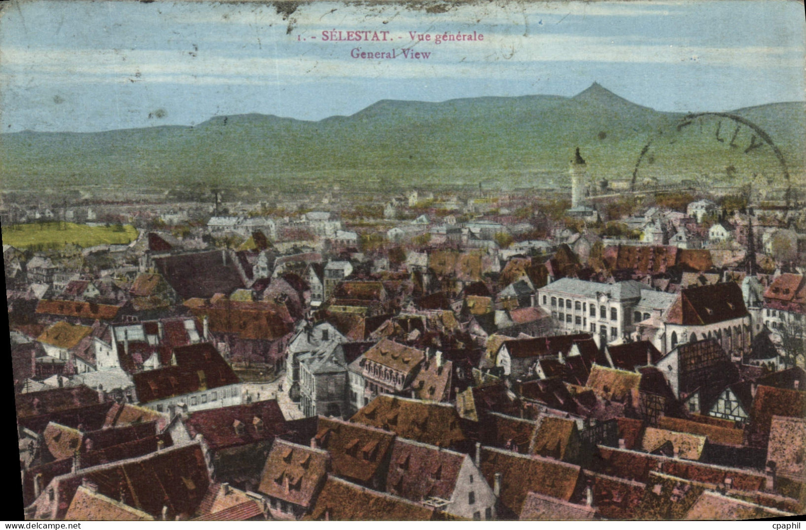 CPA Selestat Vue generale