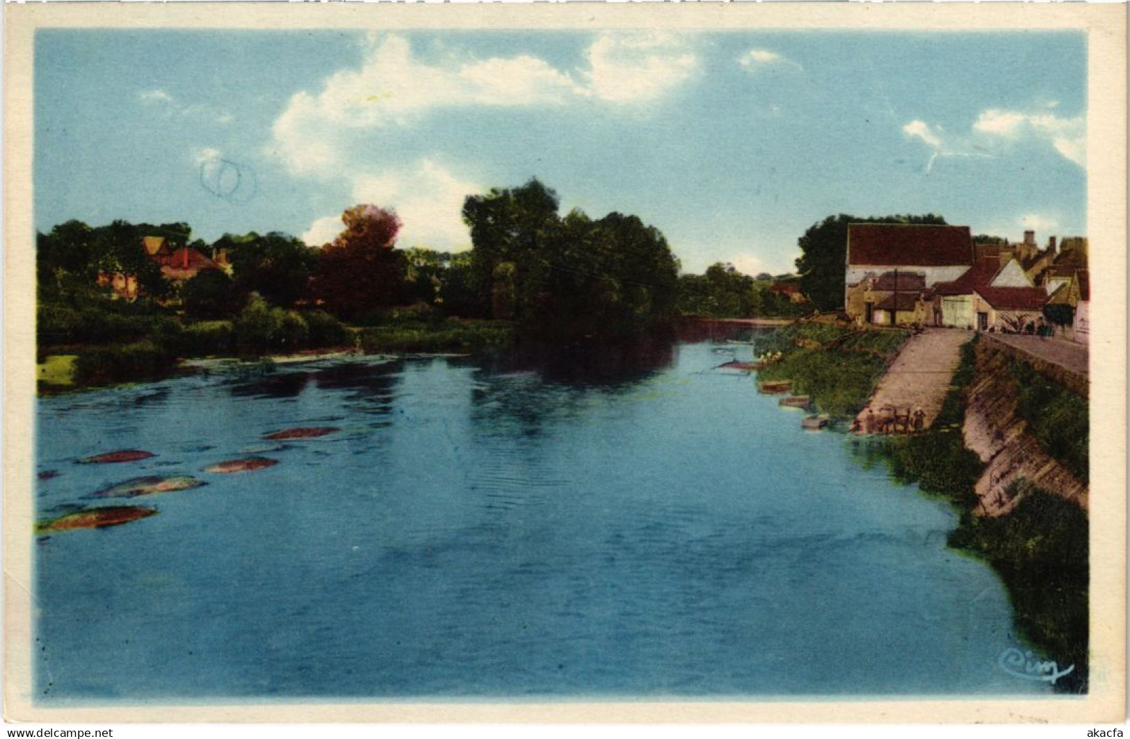 CPA Selles sur Cher Le Cher et le Quai FRANCE (1287507)