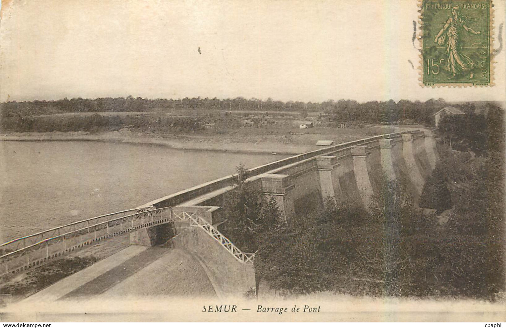 CPA Semur Barrage de pont