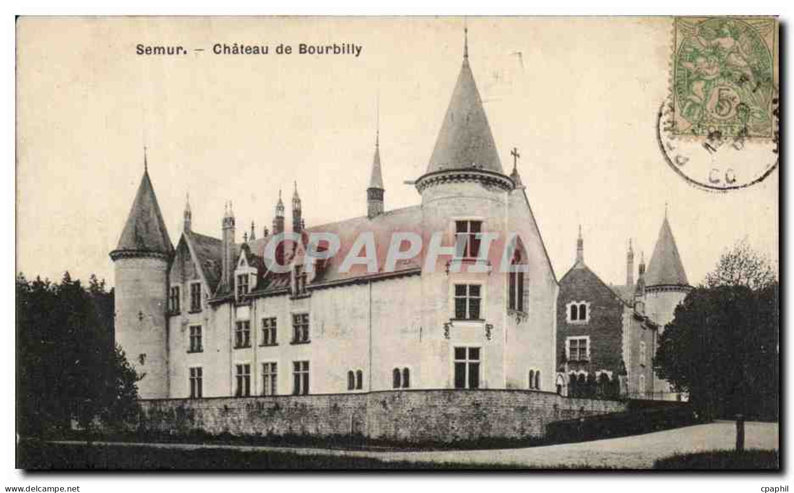 CPA Semur Chateau de Bourbilly