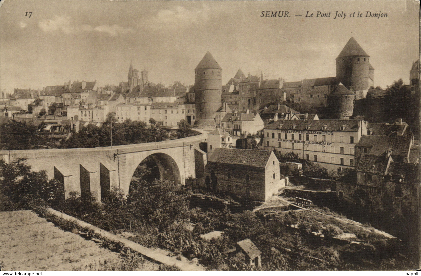 CPA Semur Le Joly et le Donjon