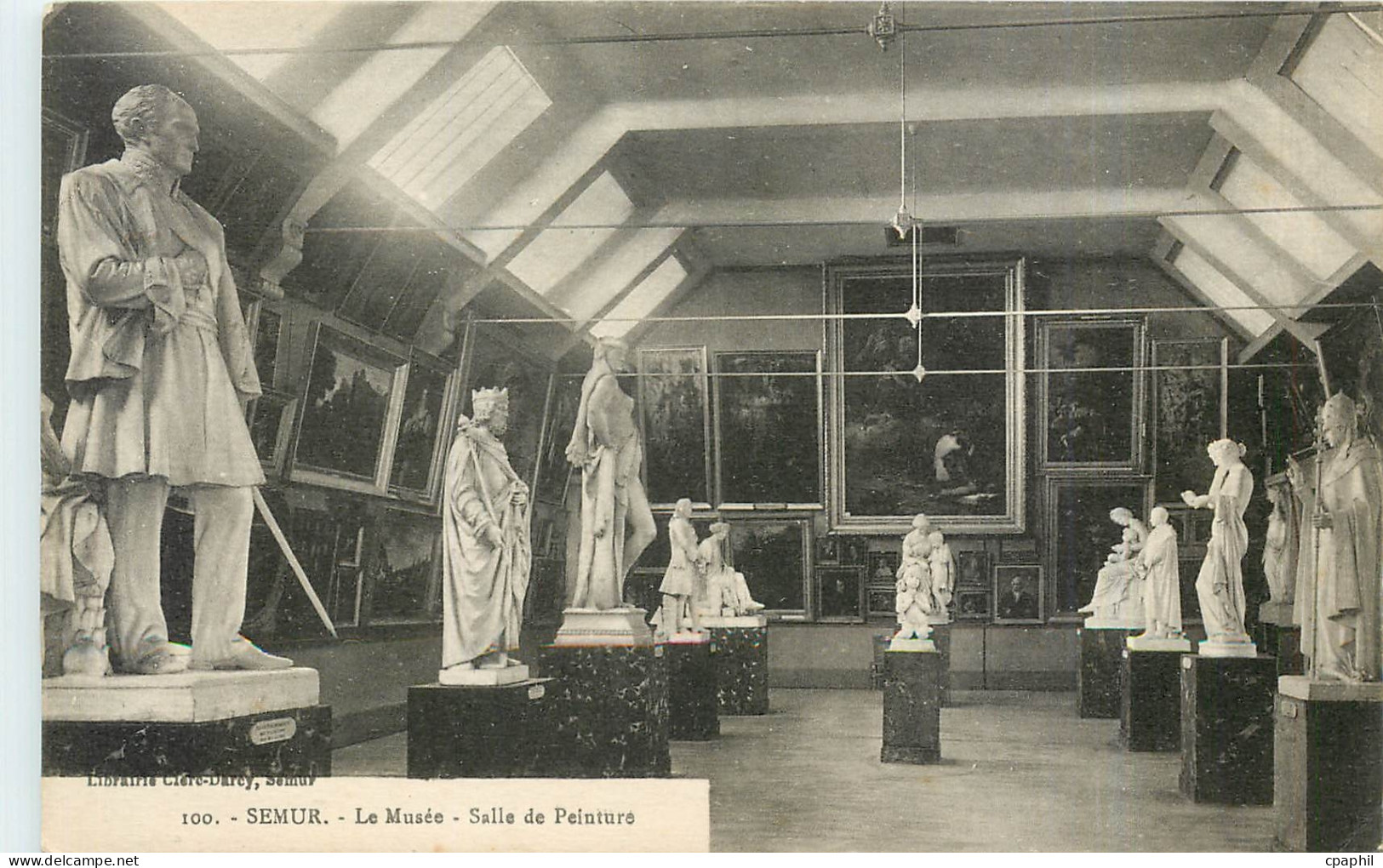 CPA Semur Le Musee Salle de Peinture