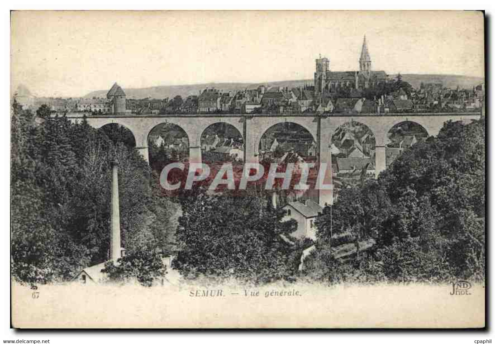 CPA Semur Vue generale