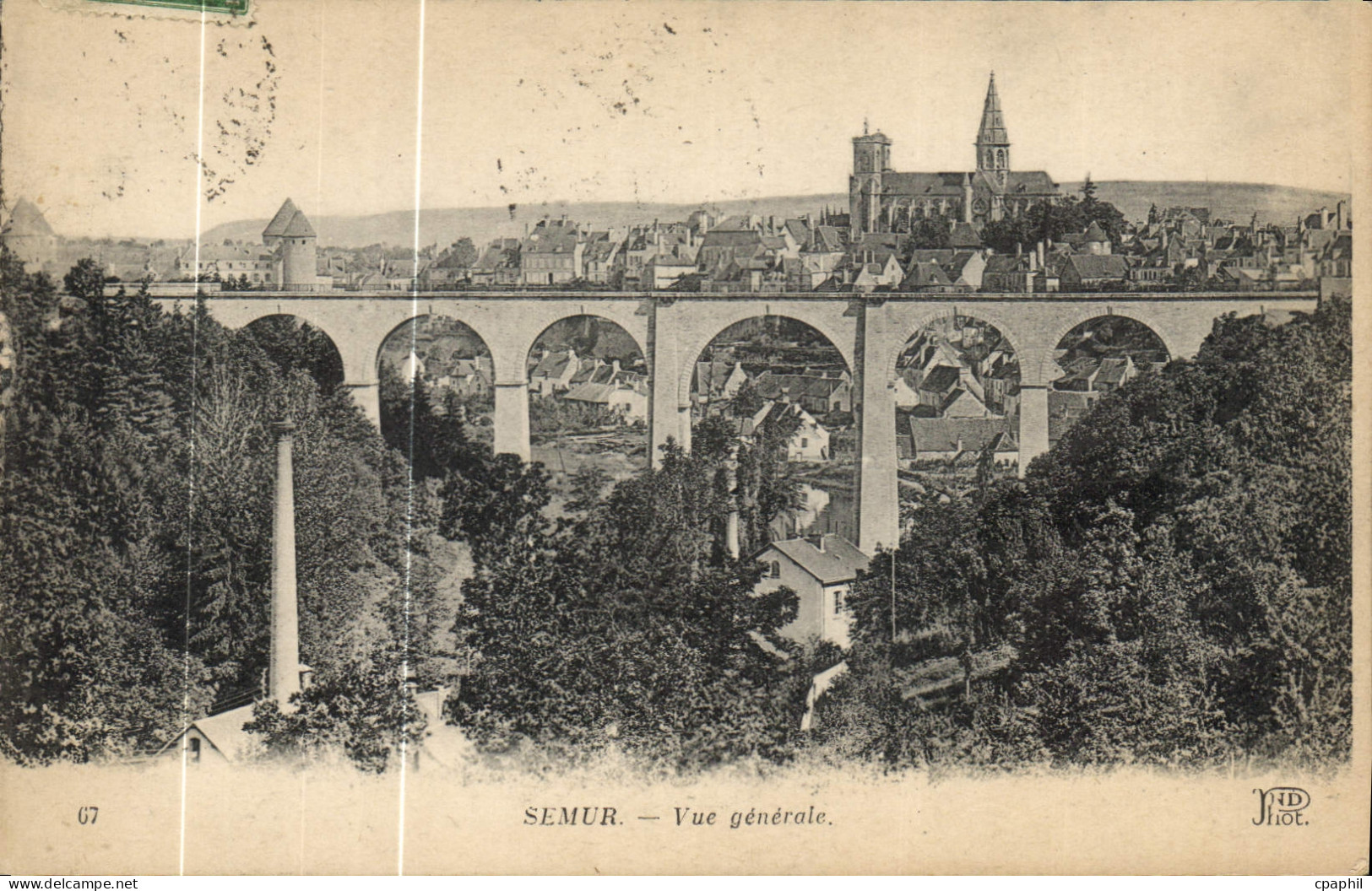 CPA Semur Vue generale