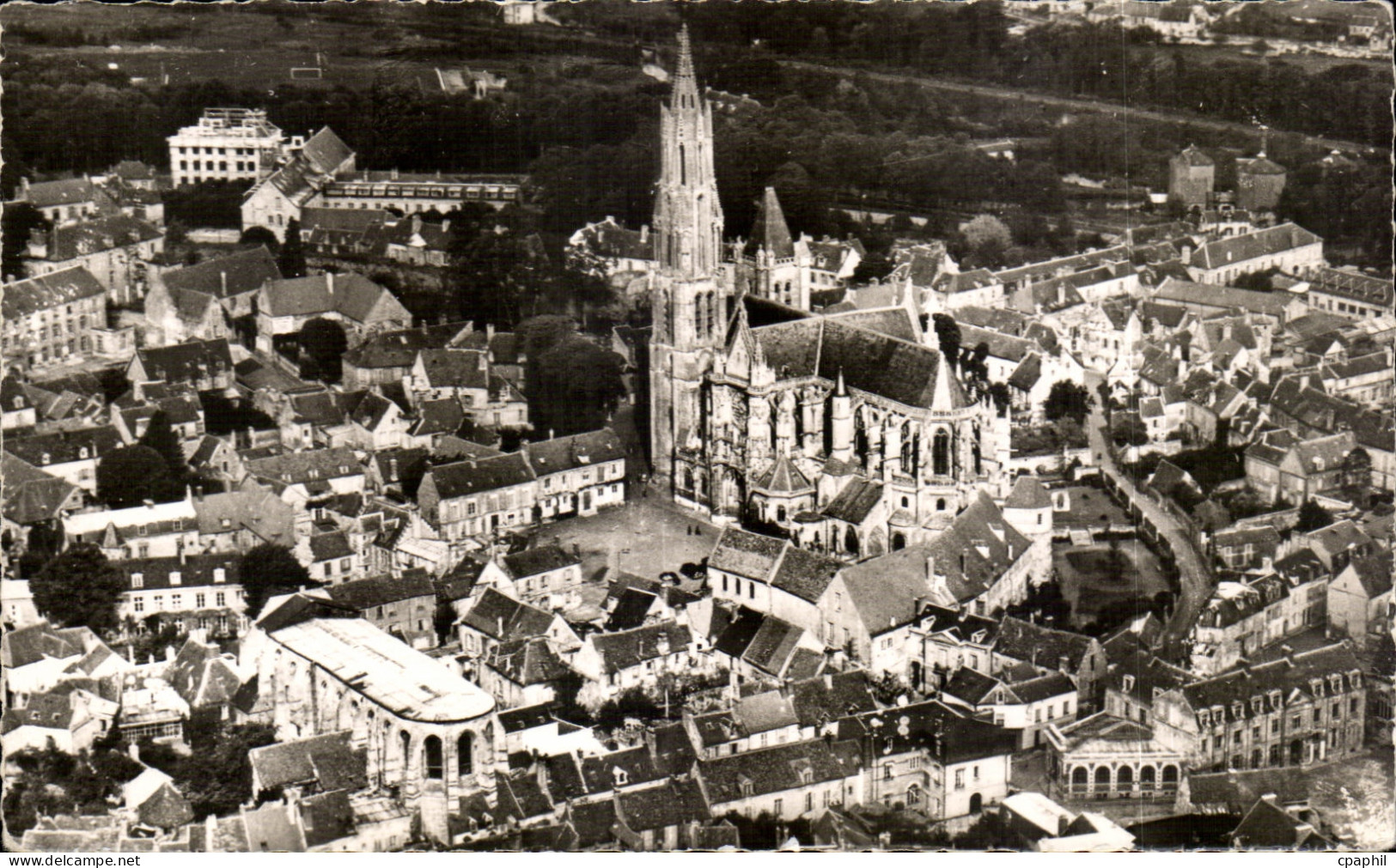 CPA Senlis (Oise) Vue aerienne