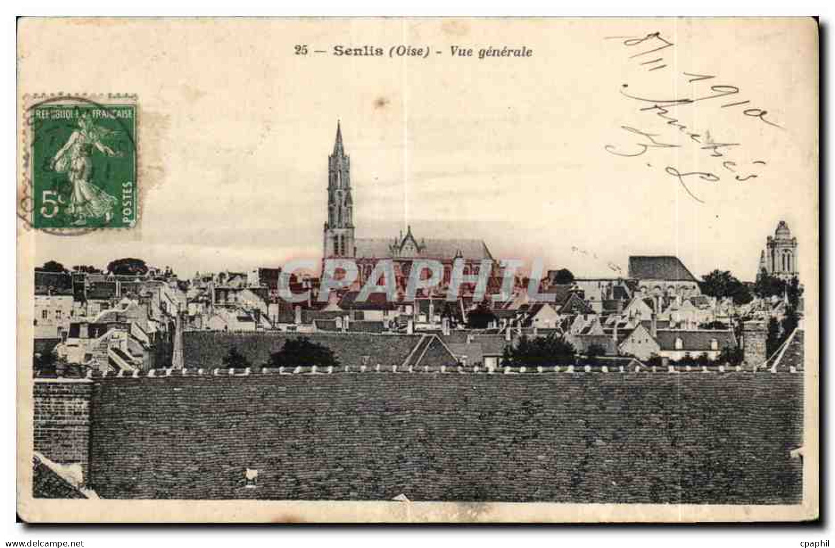 CPA Senlis (oise) Vue generale