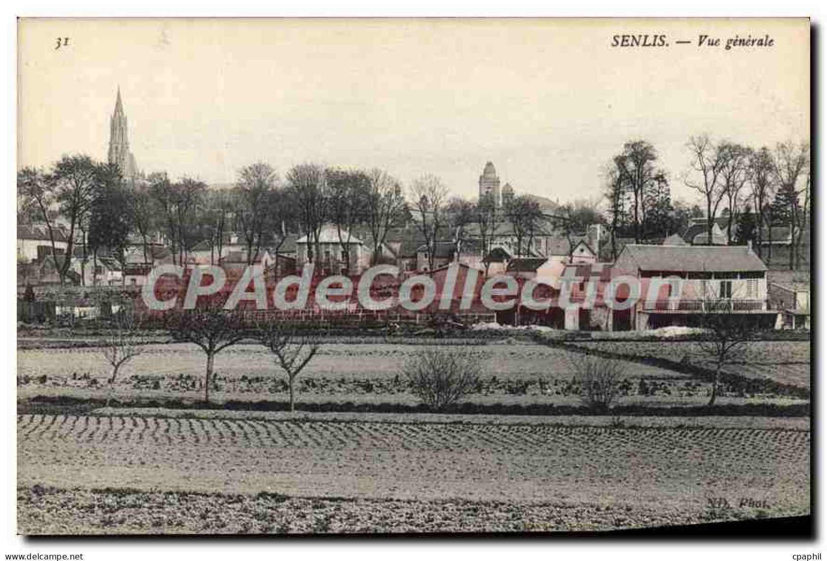 CPA Senlis Vue Generale