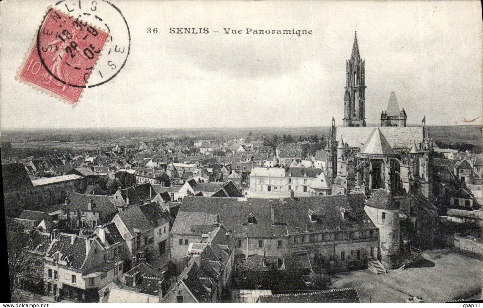CPA Senlis vue panoramique