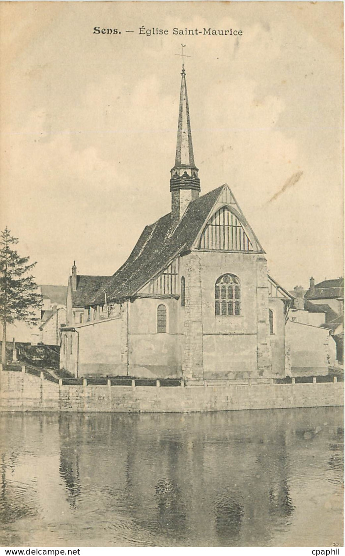 CPA Sens Eglise Saint Maurlee
