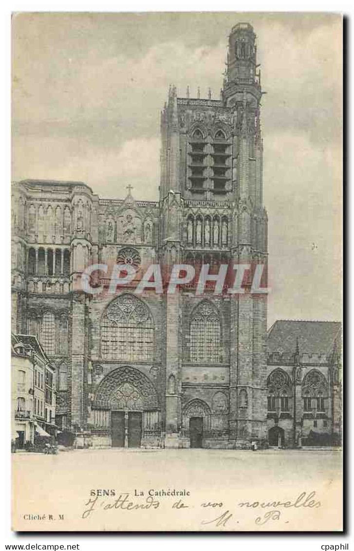 CPA Sens La Cathedrale