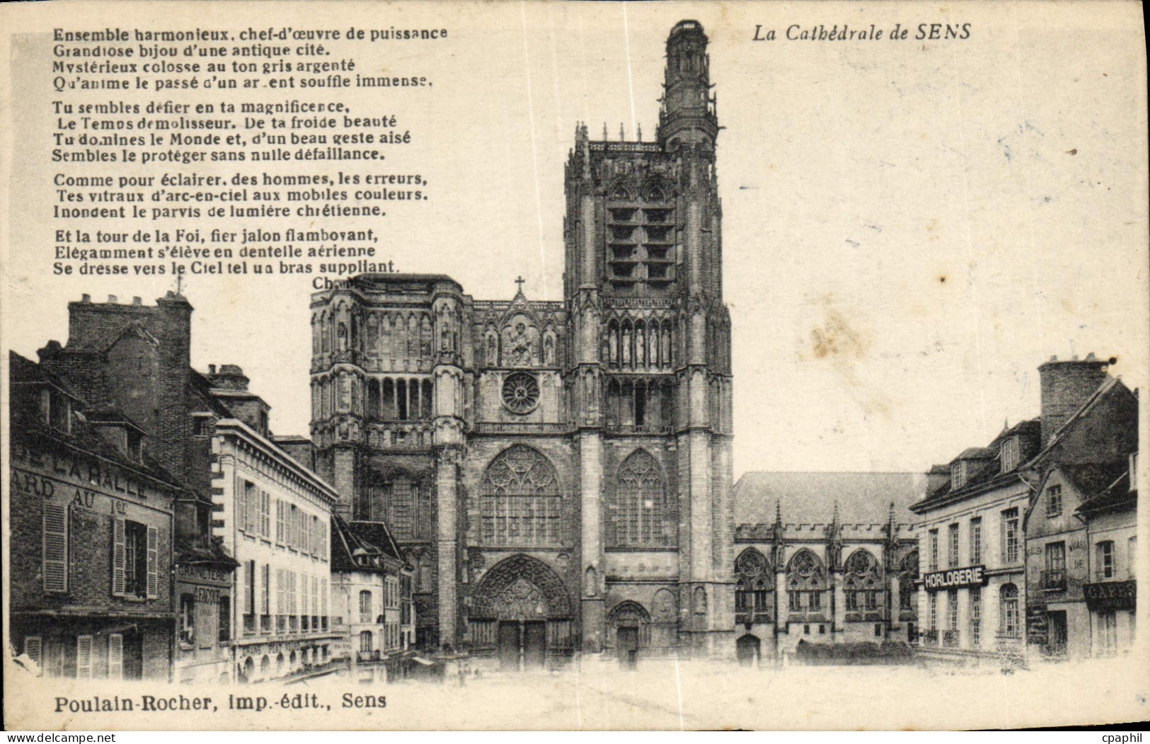 CPA Sens La cathedrale