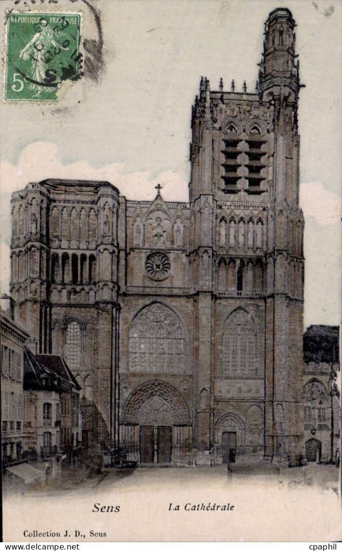 CPA Sens La Chathedrale