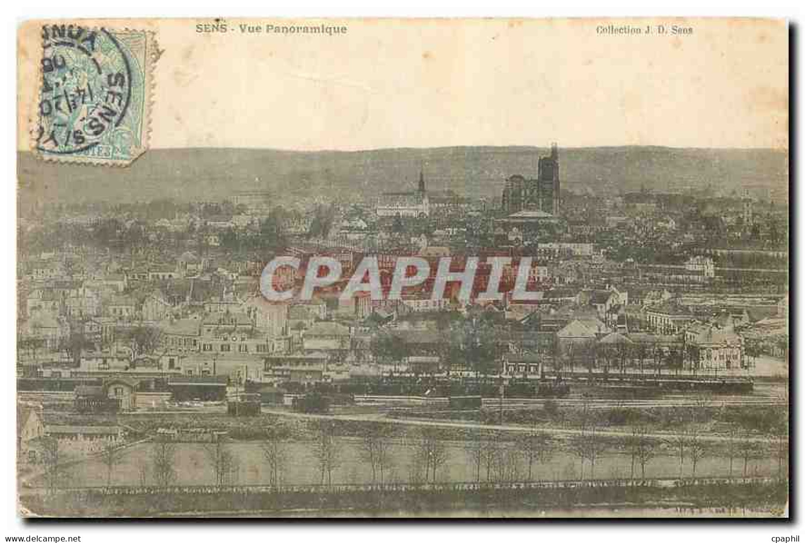CPA Sens Vue panoramique