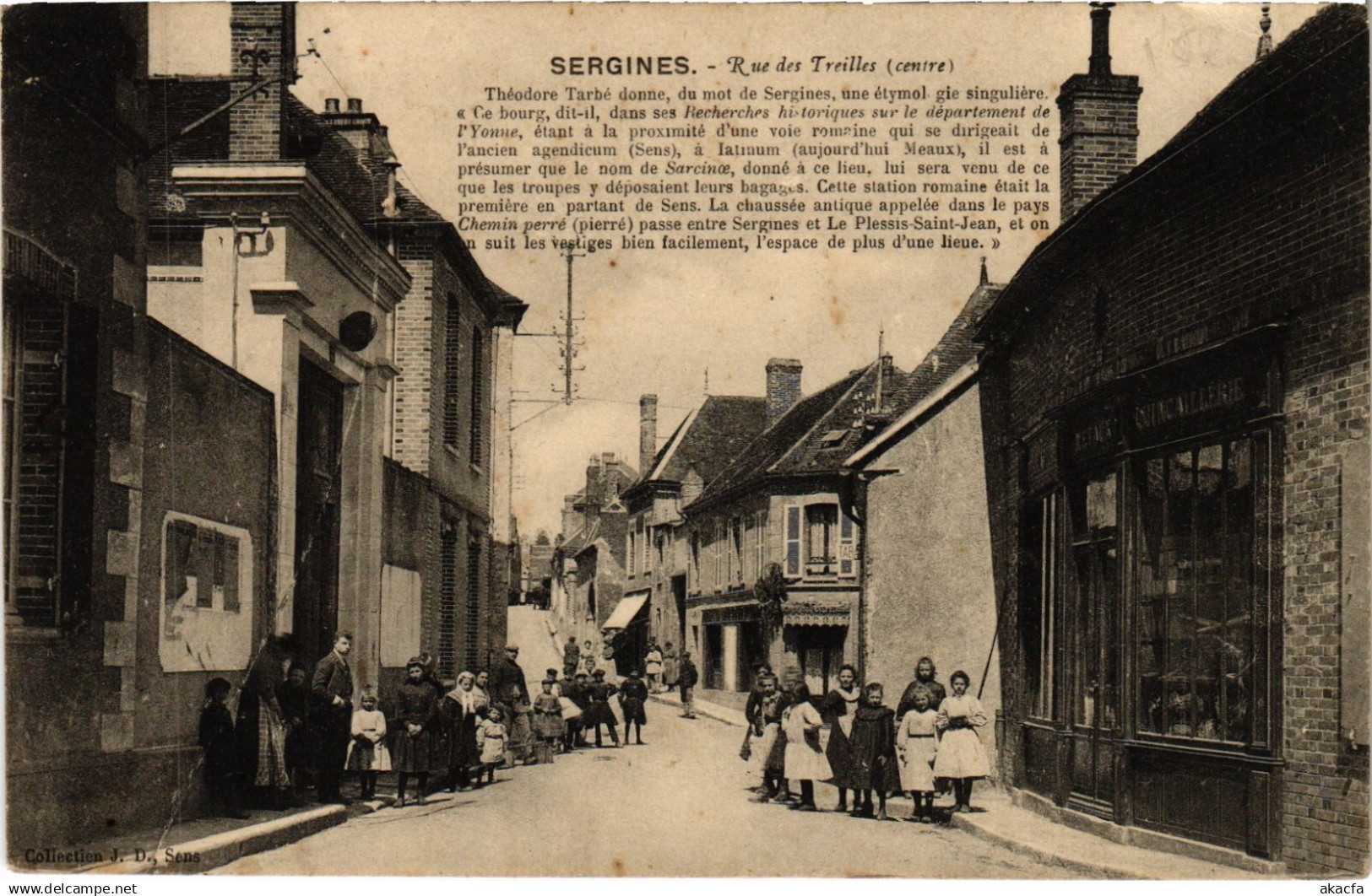 CPA SERGINES - Rue des Treilles (357606)