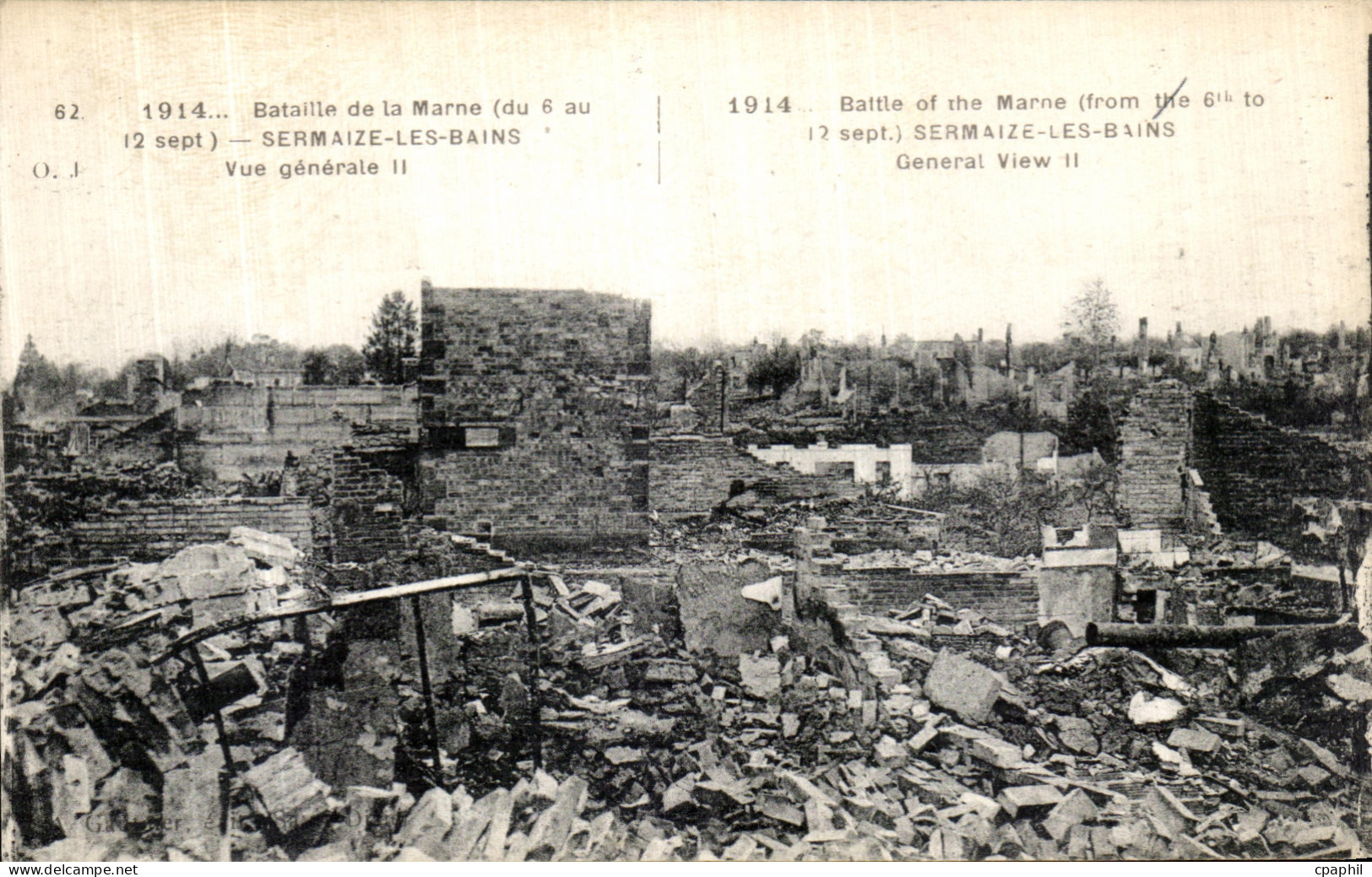 CPA Sermaize Les Bains Vue Generale Militaria