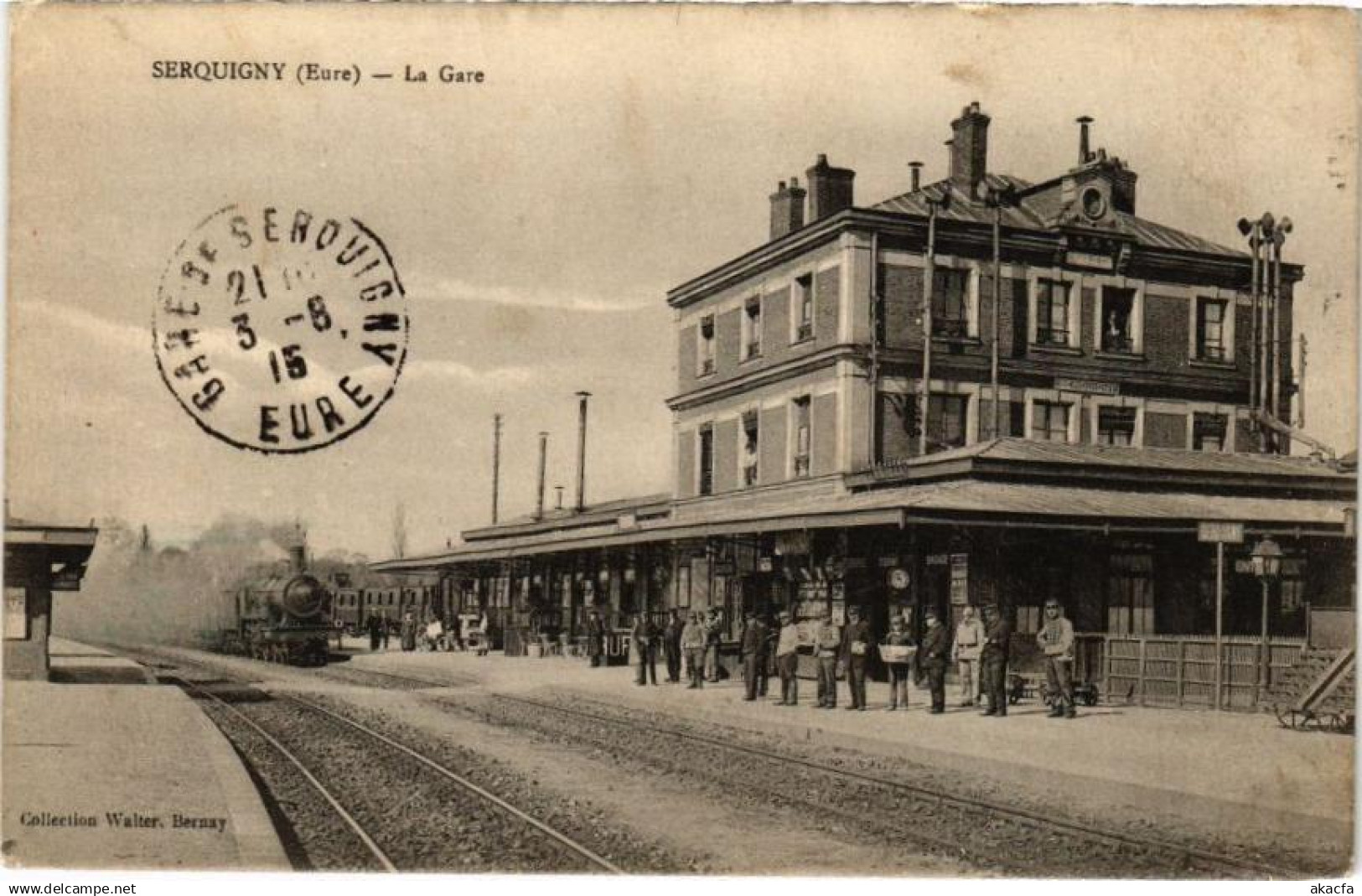 CPA SERQUIGNY - La Gare (211338)