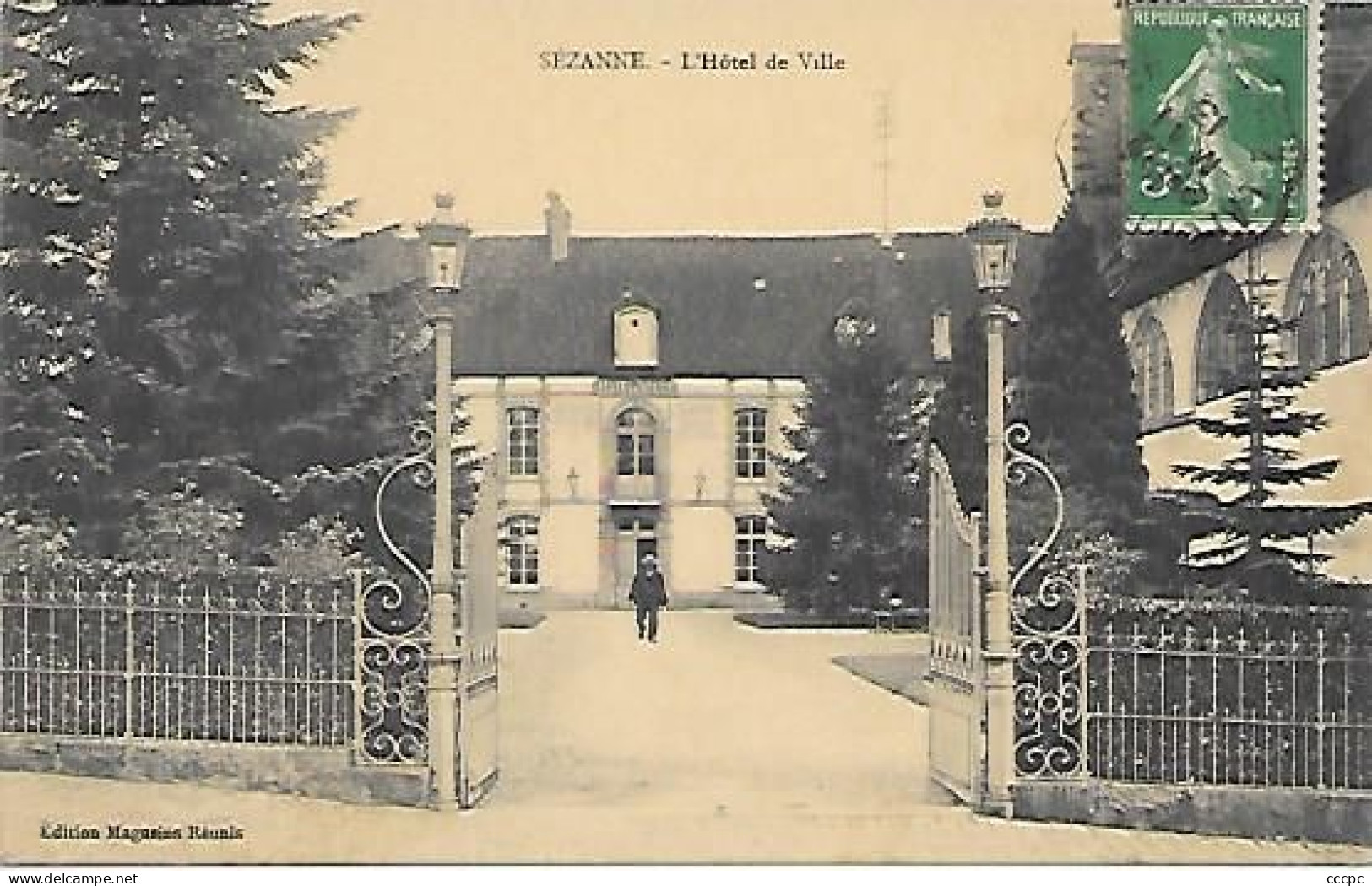 CPA Sézanne l'Hôtel de Ville