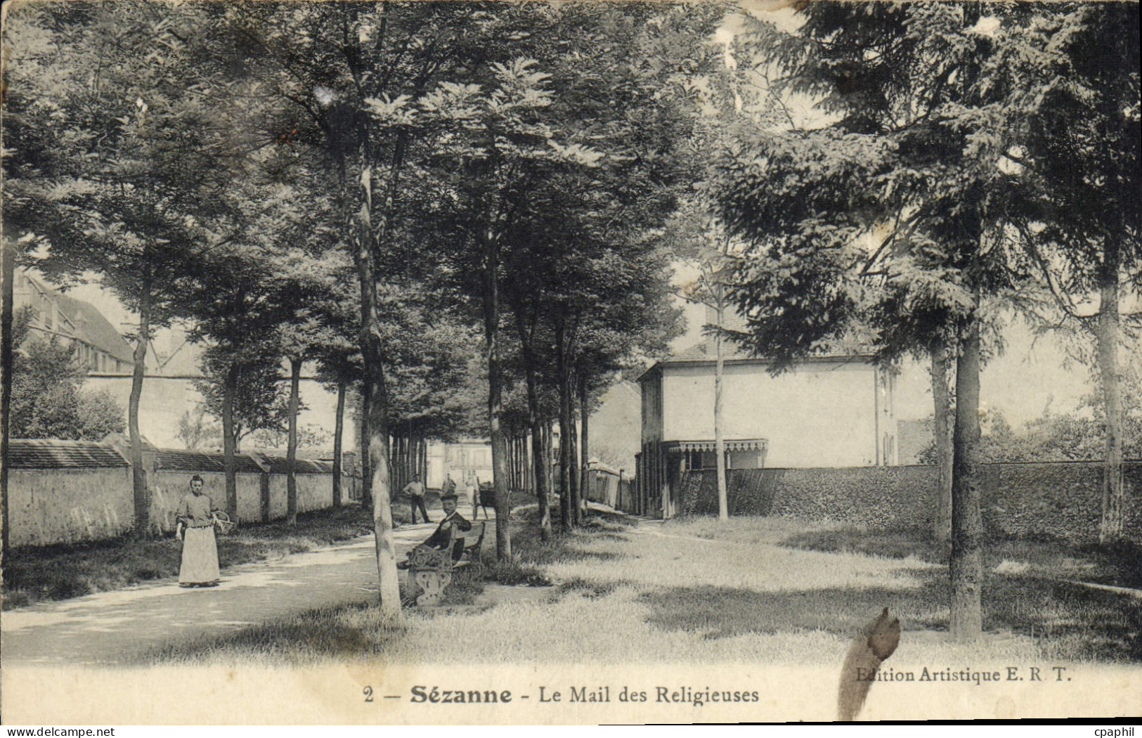 CPA Sezanne Le Mail des Religieuses