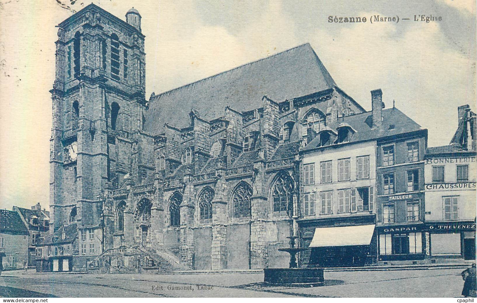 CPA Sezanne(marne) l eglise