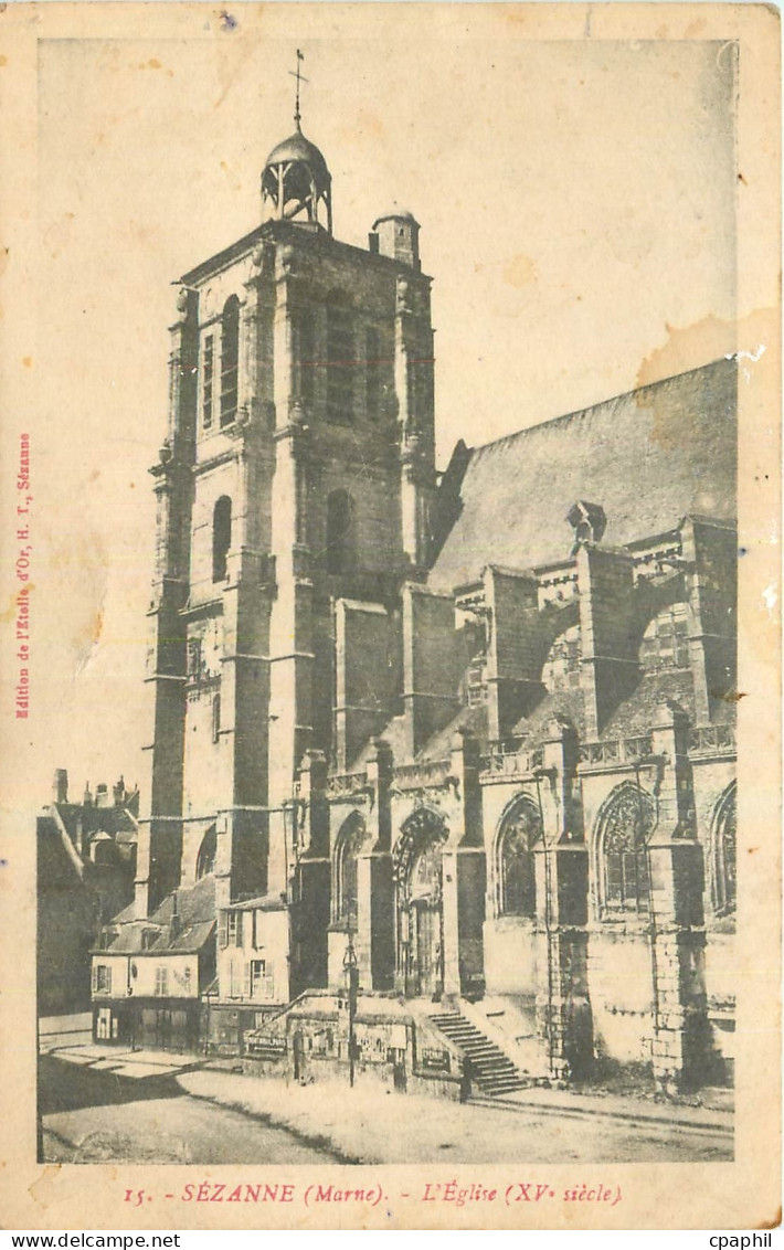 CPA Sezanne Marne l'Eglise