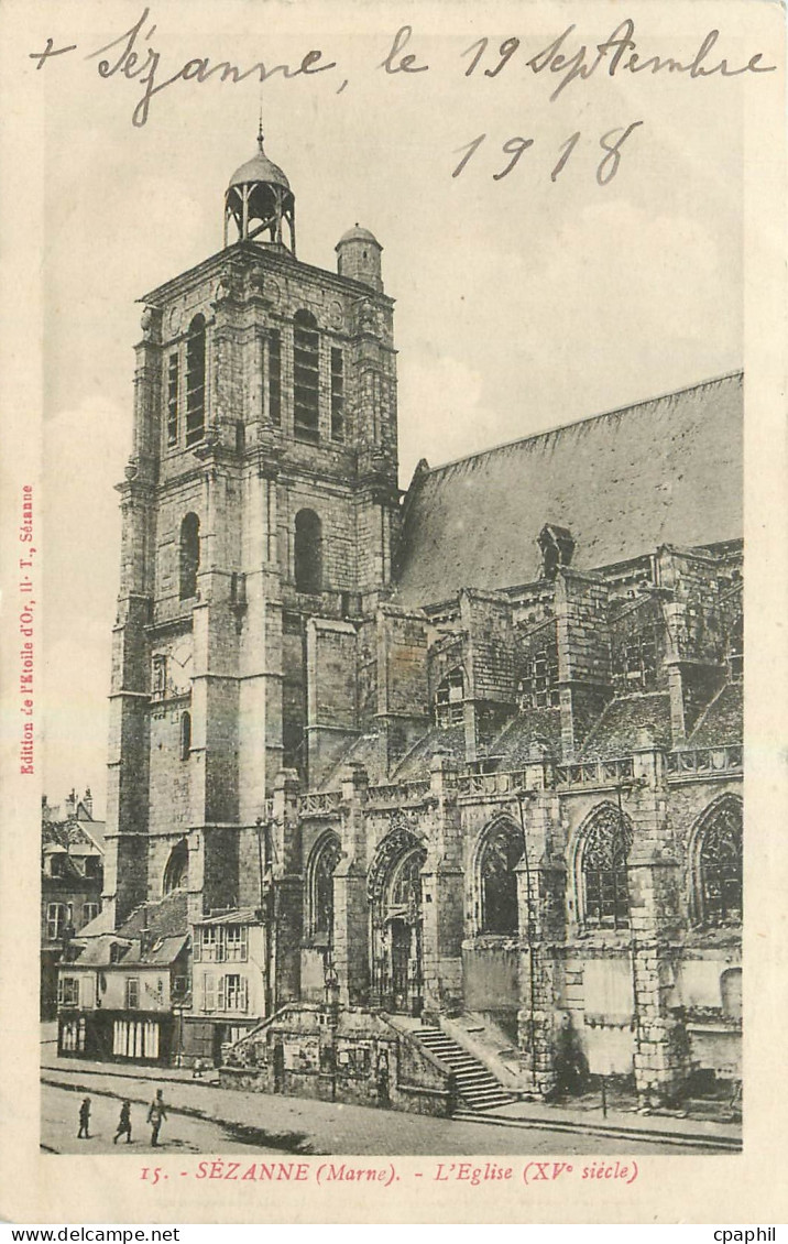 CPA Sezanne Marne l'Eglise