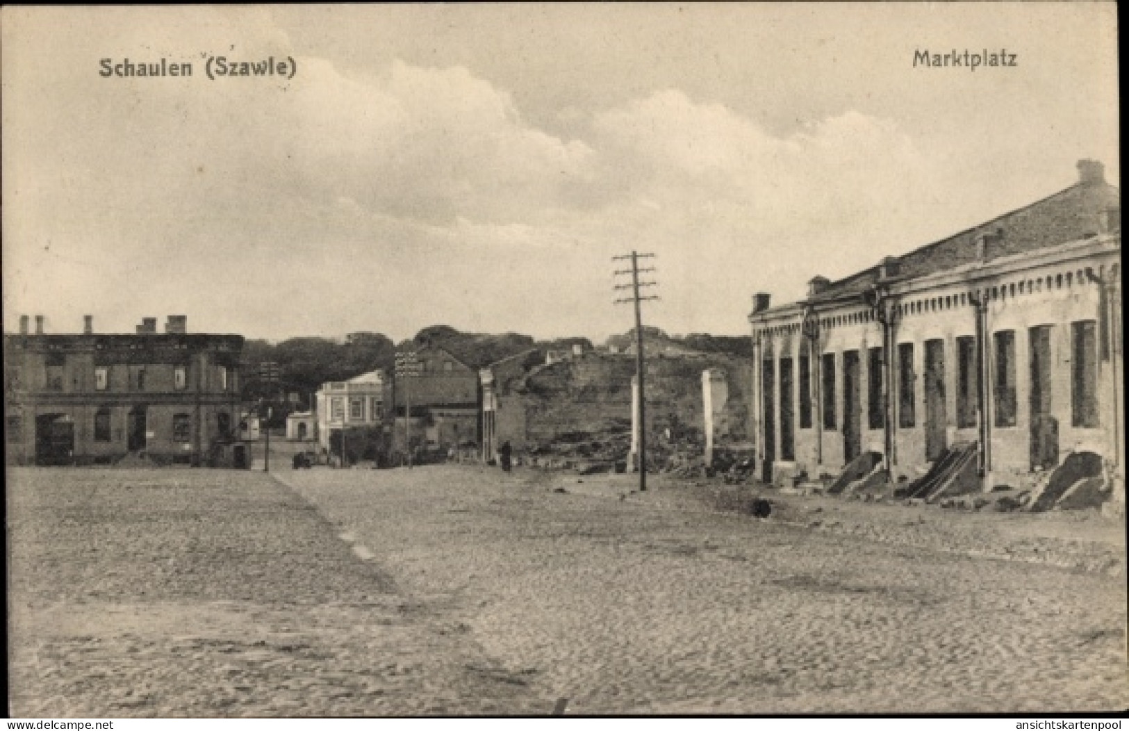 CPA Šiauliai Schaulen Litauen, Marktplatz