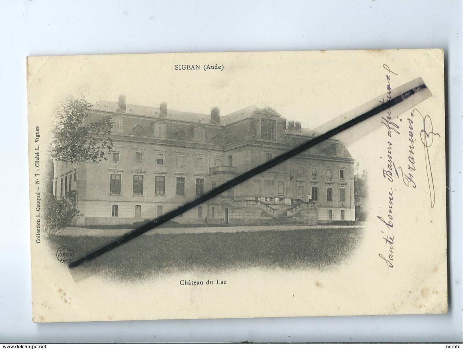 CPA -  Sigean - (Aude ) - Château du  Lac