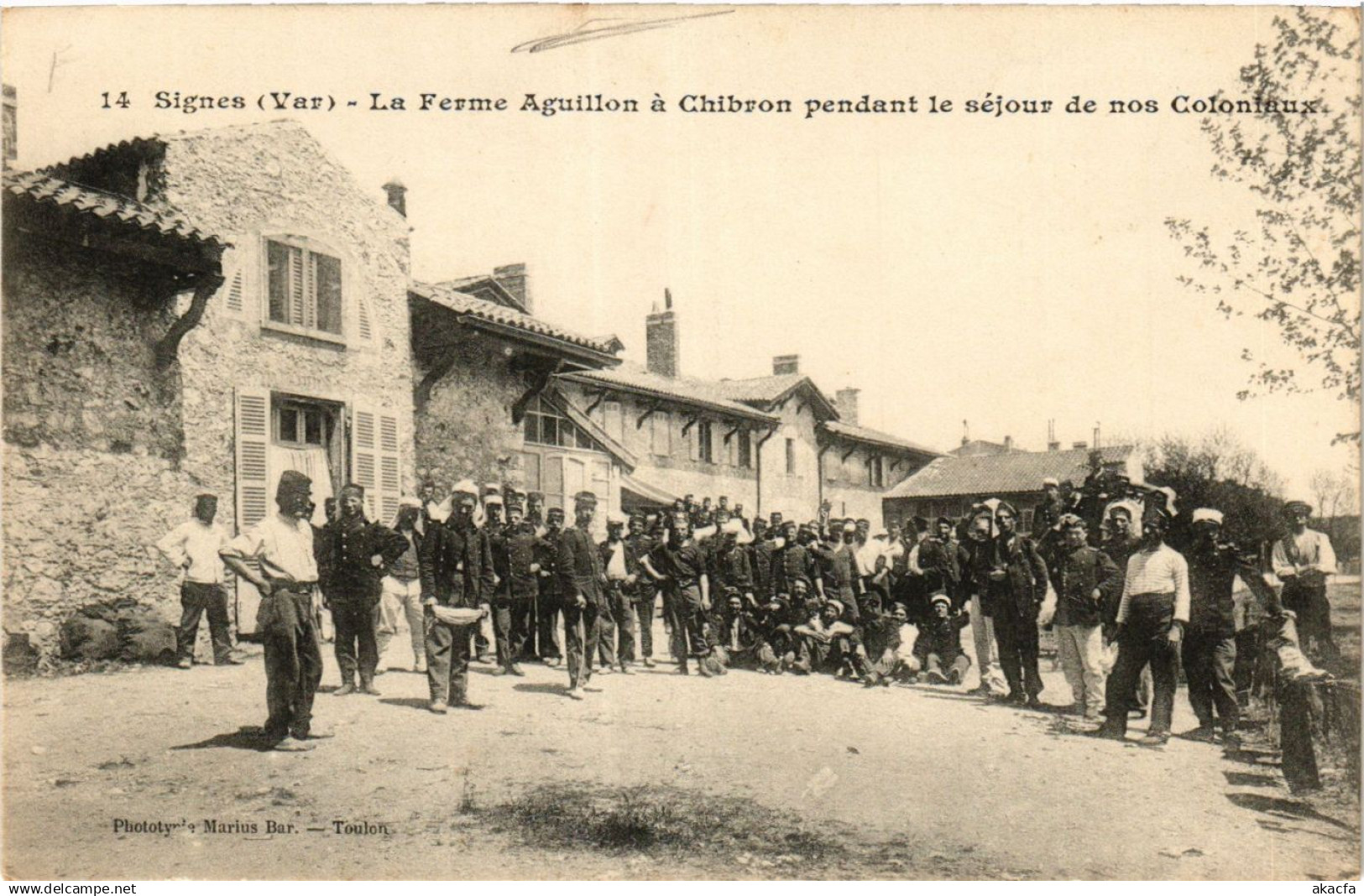 CPA SIGNES La Ferme Aguillon a Chibron pendant le séjour (411518)