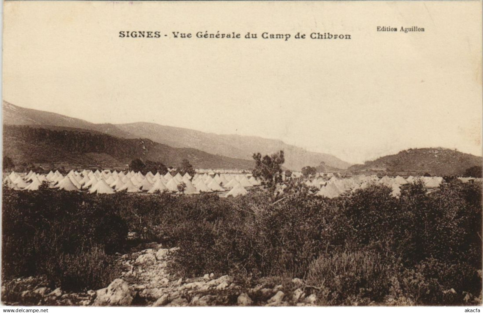 CPA SIGNES Vue Generale du Camp de Chibron (1110313)