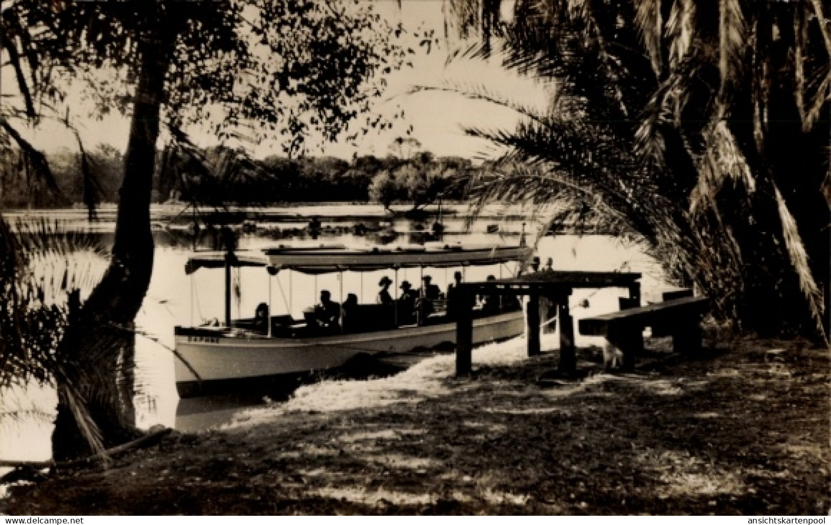 CPA Simbabwe, Sambesi-Fluss, oberhalb der Victoriafälle, in der Nähe des Bootshauses