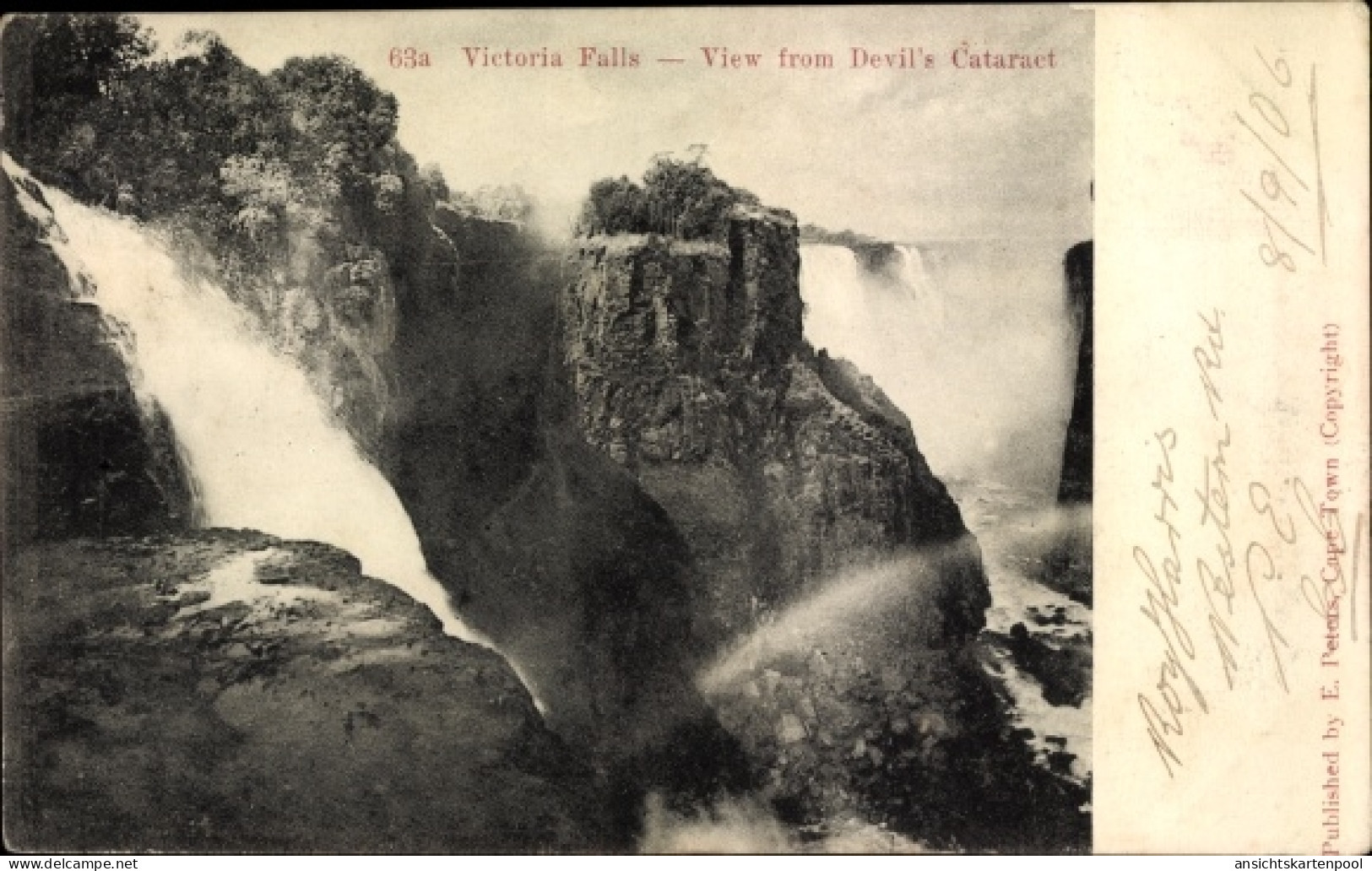 CPA Simbabwe, Victoria Falls, View from Devil's Cataract