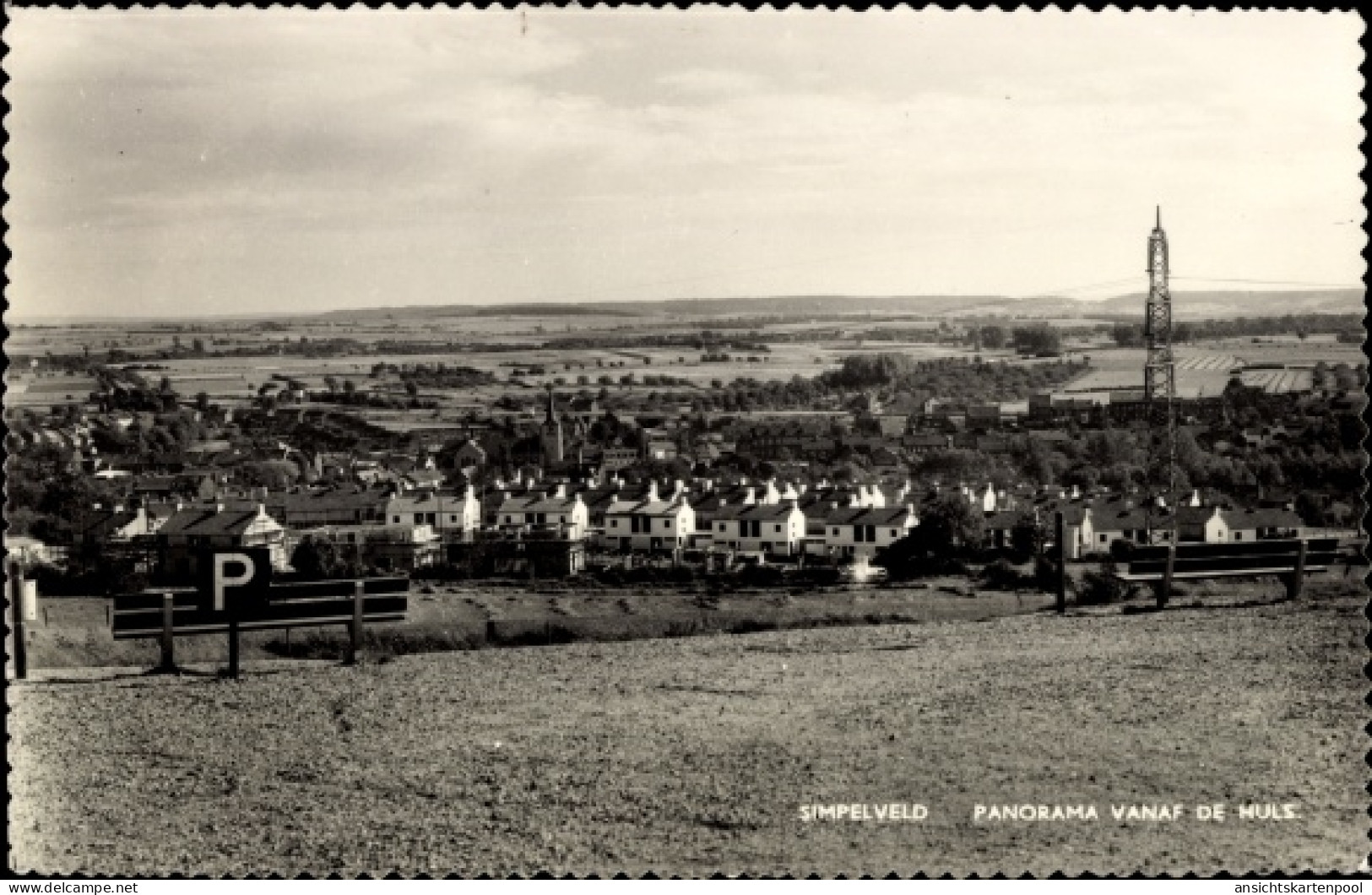 CPA Simpelveld Limburg Niederlande, Panorama vanaf de Huls