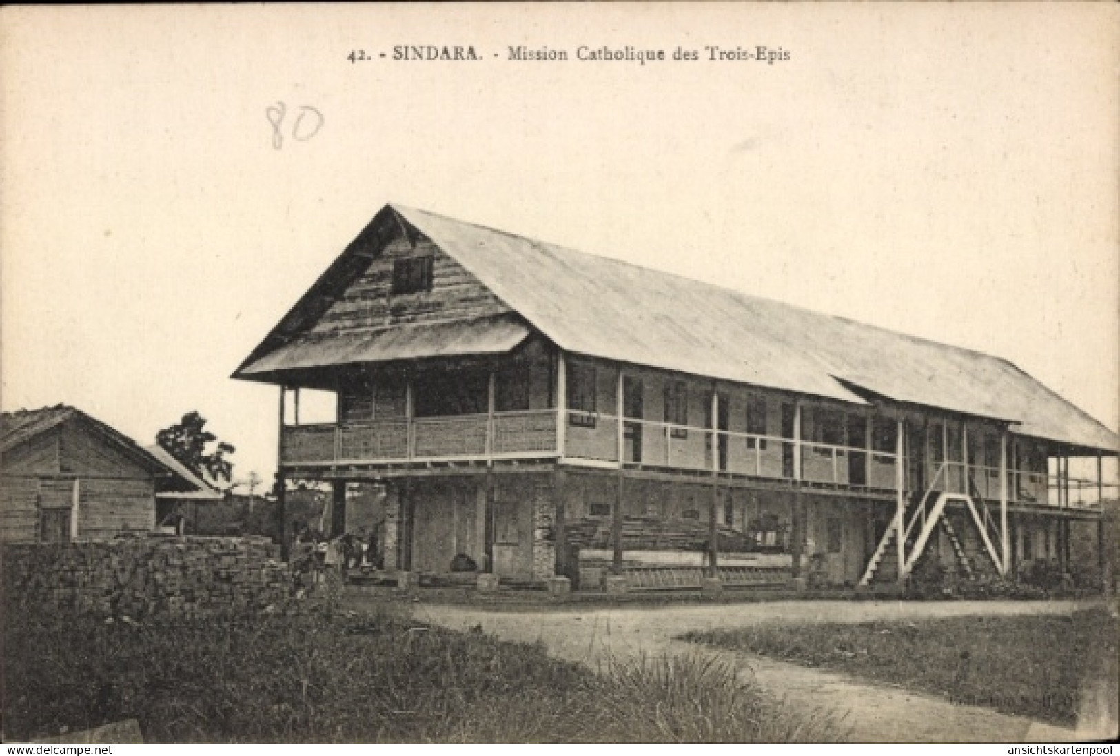 CPA Sindara Gabun, Mission catholique des Trois Epis