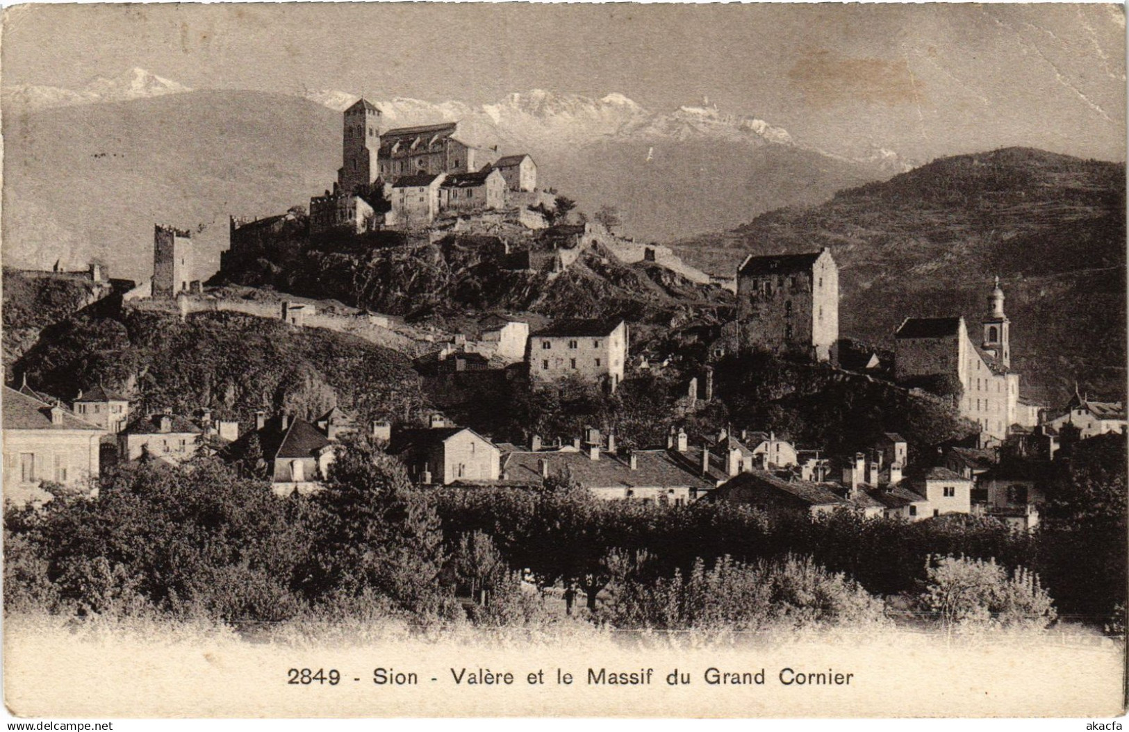 CPA Sion Valere et le Massif du Grand Cornier (1467520)